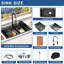 Station de travail à évier simple 30 po x 18 po en acier inoxydable avec accessoires