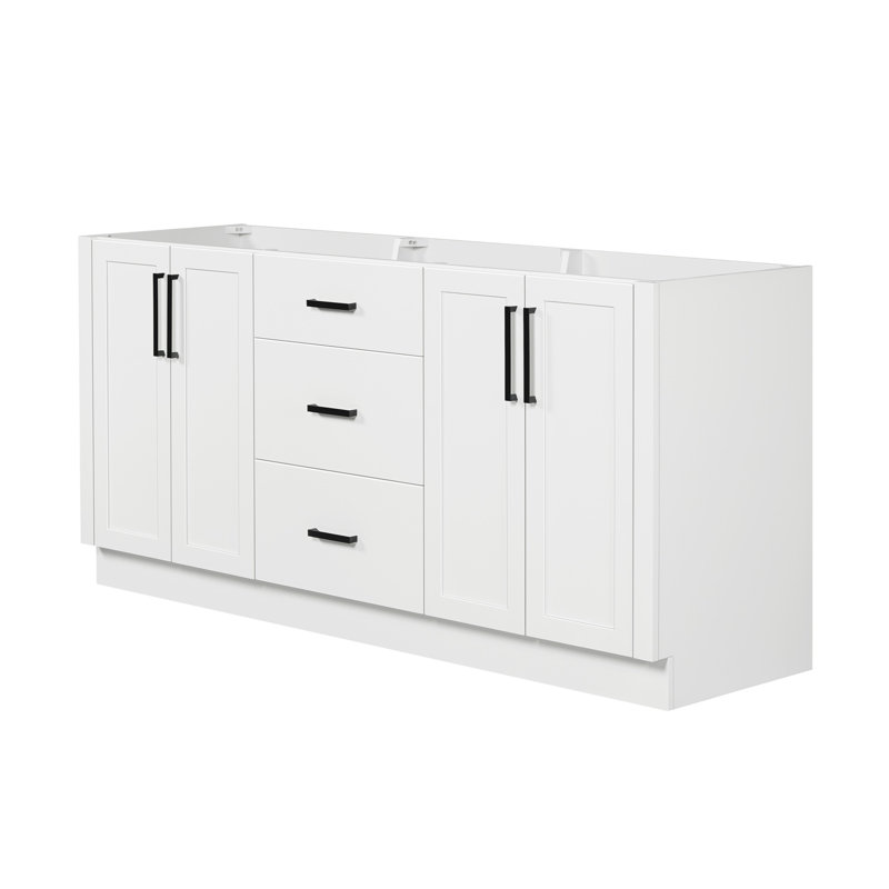   Armoire à double cuve blanche Loren, Blanc