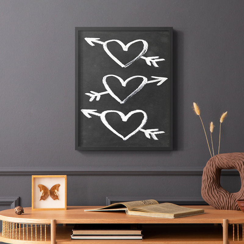 Reproduction encadrée de la collection You You Loved B - bois massif, Noir, H 10 po x l 8 po