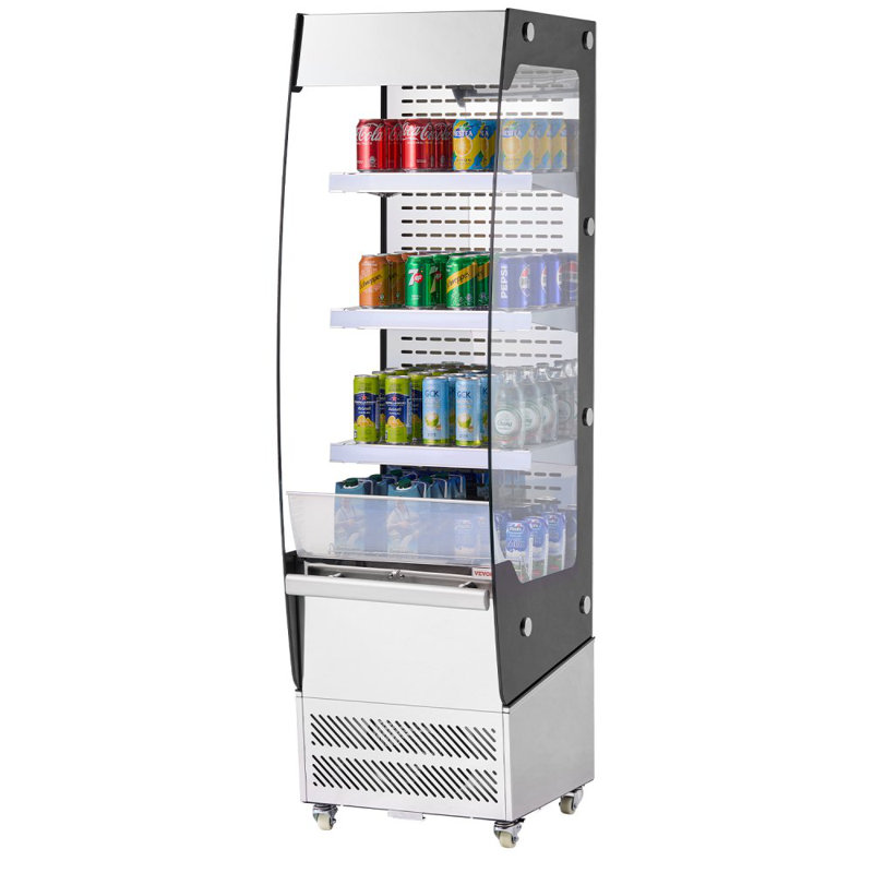 Open Air Merchandiser 3-Tier Display Cooler with Air Curtain 7.8cu.ft.