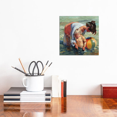 Sand In My Pants by Maher Morcos - Wrapped Canvas Painting