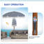 Parasol d'extérieur avec inclinaison