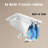 Modern Square Toilet With Embedded Tank - Remote Operated, Auto Flush, Heated Seat, Led Interface, User Customizable Options, White Finish Smart Mounted For Bathroom Control, Automatic Warm Display,-127346839