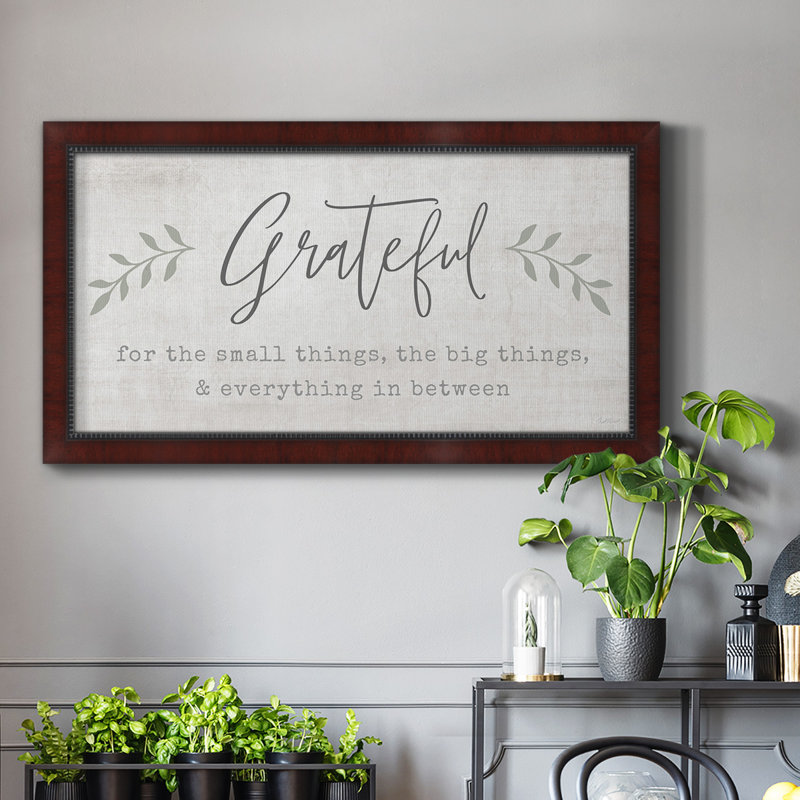 Grateful For Everything - Reproduction de photo sur toile, H 21 po x l 37 po x P 2,5 po