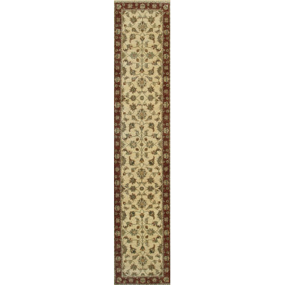 Hand Knotted Wool Floral Area Rug