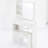 50.4" High White Desktop Vanity Table With Multi - Layer Storage, Left Drawer, Right Sliding Mirror, And Cushioned Stool, For Small Bedrooms American Style 29.2" Dressing Capacity Ideal Little In