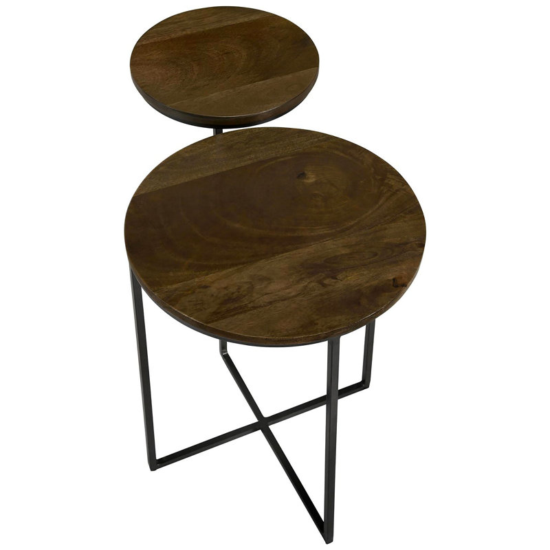 Table d'appoint à 2 niveaux
