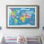 Voyage autour du monde - Reproduction d'art graphique sur papier encadré-373698456-373698461