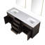 Ensemble de meuble-lavabo double 72 "avec miroir-82319071-82319073