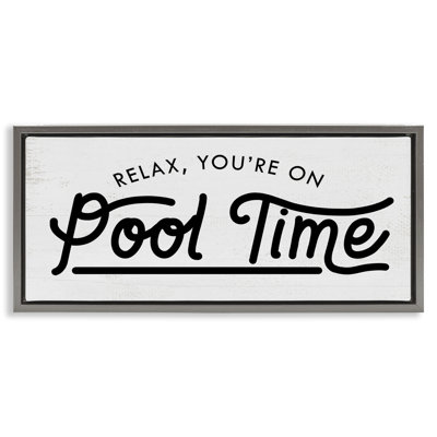 Art mural sur toile flottant "Pool Time Summer" par Daphne Polselli