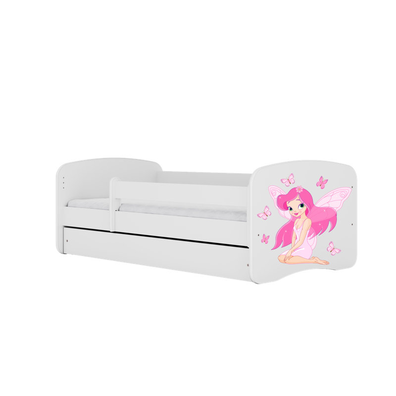Cicero Standard Panel with Storage Included, Toddler (70 x 140 cm), White
