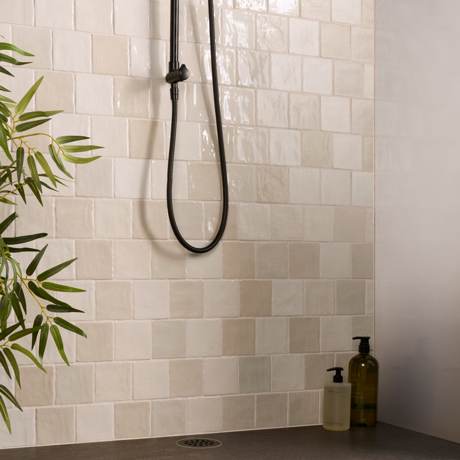 Karma 4" x 4" Glazed Ceramic Wall Tile (5.38 Sq. Ft. / Case), Beige