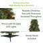 36' H Lighted Artificial Christmas Tree