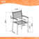 Anautica 4 - Person Teak Patio Dining Set with Rectangular Table