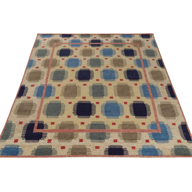 Scandinavian Wool Geometric Area Rug, Rectangle 12' x 16'