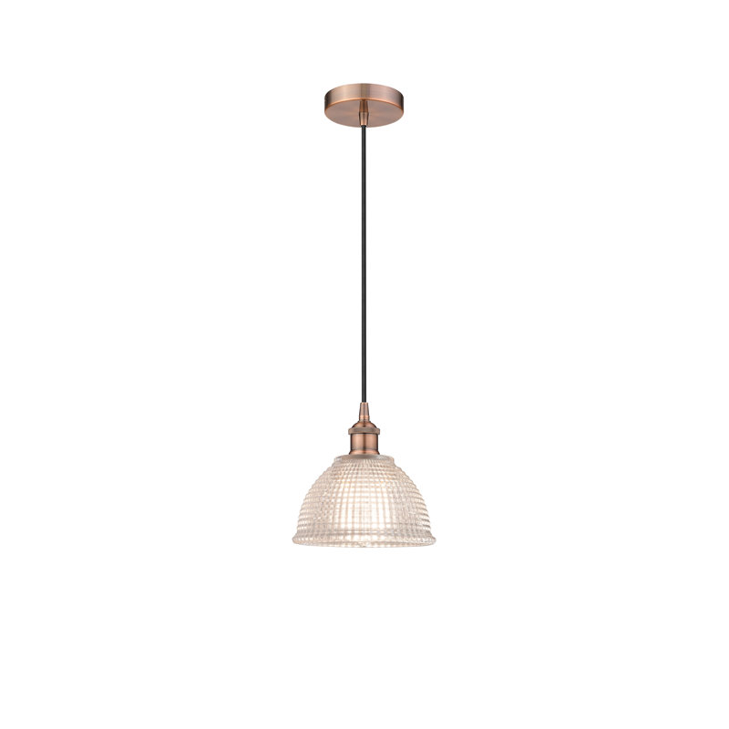Luminaire suspendu en forme de dôme à 1 lumière Boba, Cuivre antique