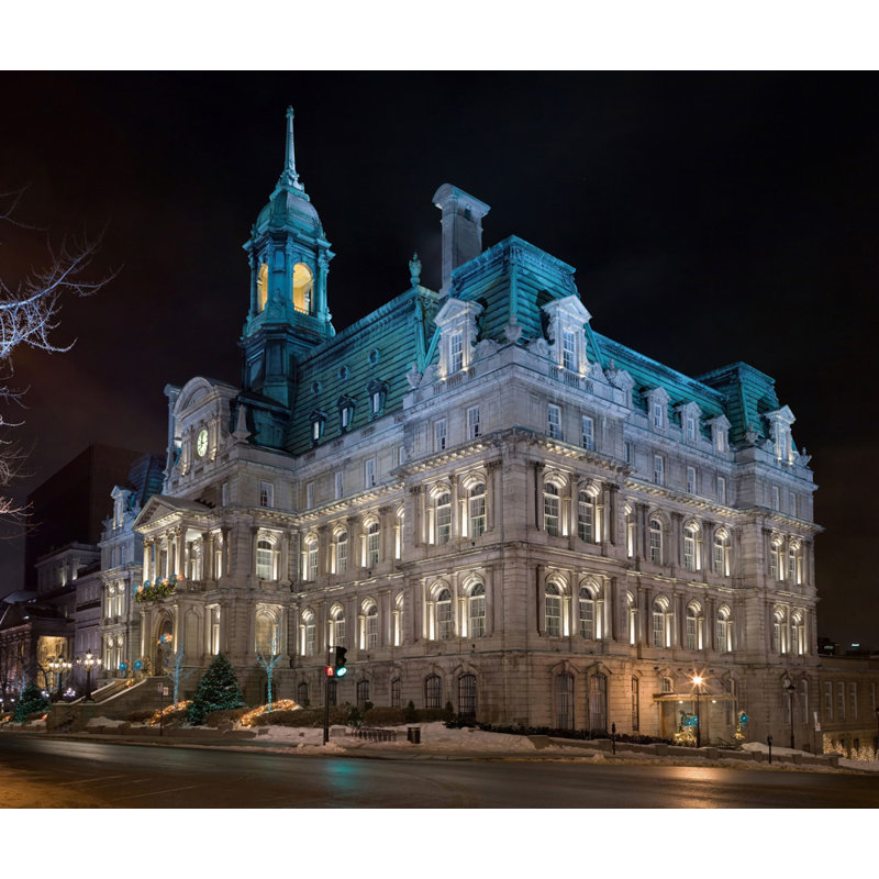 Hôtel de ville de Montréal, Canada, H 15 po x l 18 po