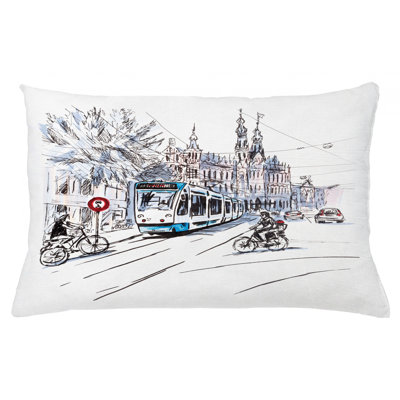 Sketchy Square Pillow Cover