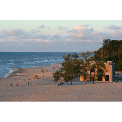 The Beach House - Wrapped Canvas Print