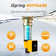 iSpring WSP50ARB Spin Down Sediment Water Filter, Reusable with Touch-Screen Auto Flushing Module and Built-in Housing Scraper, Brass Top Clear Housing, 50 Microns