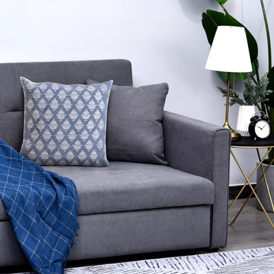 20" X 20" 100% Cotton Geometric Zippered Throw Pillow Cover