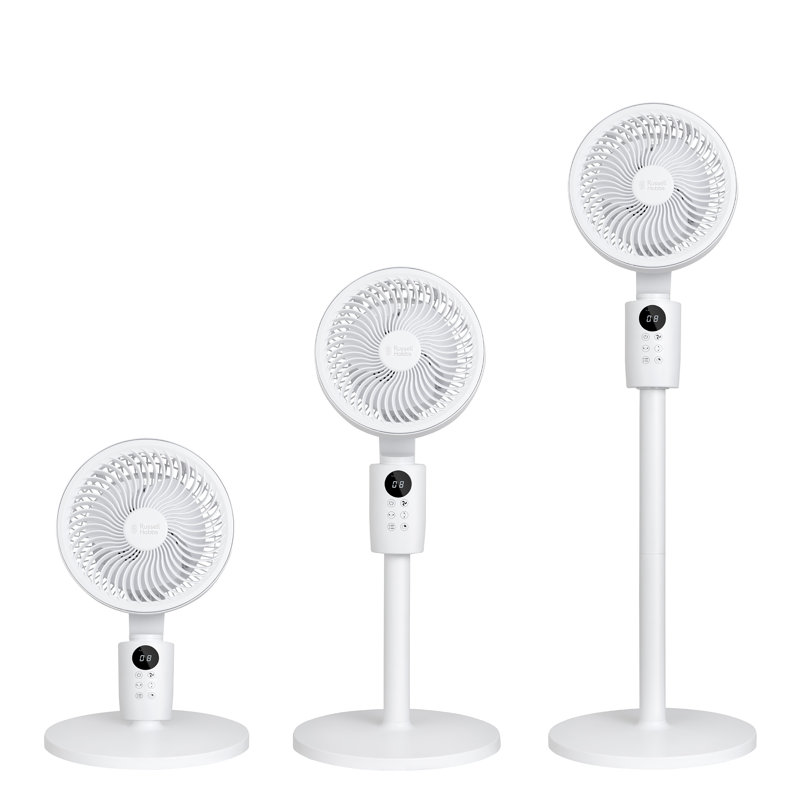 Russell Hobbs® RHPCF1001 2-in-1 Pedestal Circulator Fan in White, White