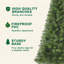 Arbre de Noël artificiel non éclairé 6 pi avec 490 pointes, branches en PVC, vert classique pour la décoration intérieure