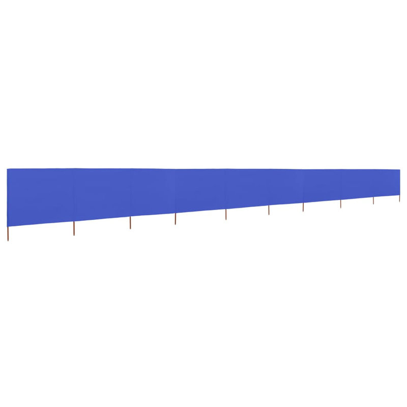 Kendry Solid Wood Folding Room Divider, 62.99cm H x 472.44cm W x 3cm D, 9, Azure Blue