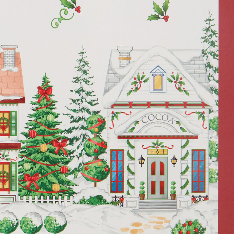 Ensembles de table de Noël en liège Lenox Spice Village, ensemble de 4, multicolores - 30,5 cm (L) x 40,5 cm (l)