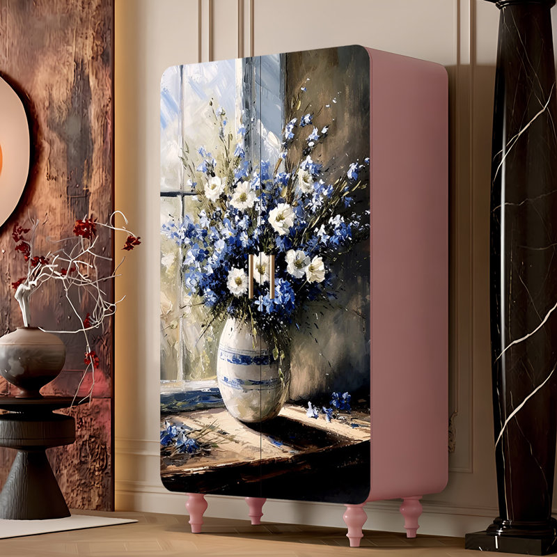 Aestheticism household double door French wardrobe