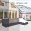 Housse pour canapé d'extérieur modulaire en L