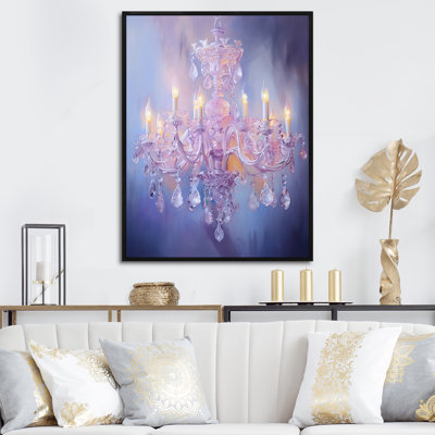 «Lazarro Chandelier Ethereal Glow I», reproduction sur toile