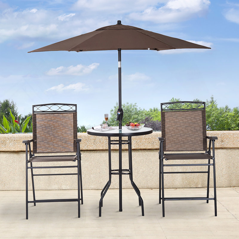 Ensemble de mobilier de salle à manger d'extérieur 4 pièces