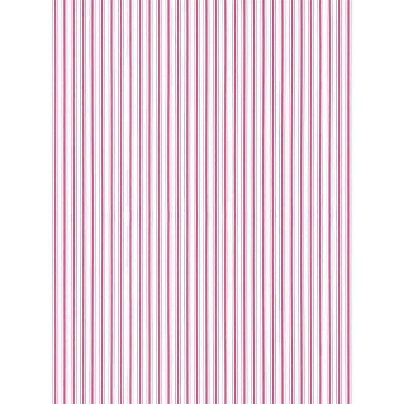 Johnson Stripe Wallpaper Roll, Raspberry