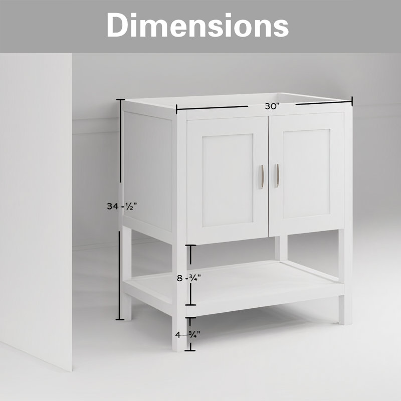 Base de meuble-lavabo simple 30 po seulement