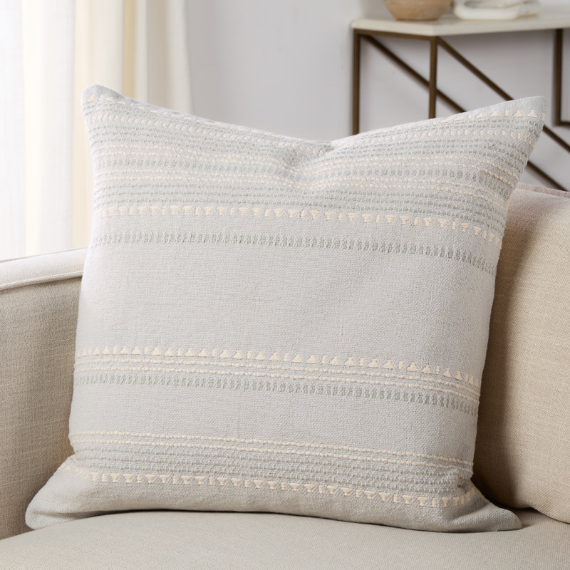 Housse de coussin carré 100% coton Bryson, Pas de bourre
