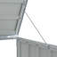 Rangement pour bacs à roulettes Vidaxl 85 po x 31,9 po x 45,3 po gris-110584171
