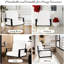 Chaise d'appoint moderne blanche avec structure en bois d'hévéa et structure de revêtement minimaliste en velours doux