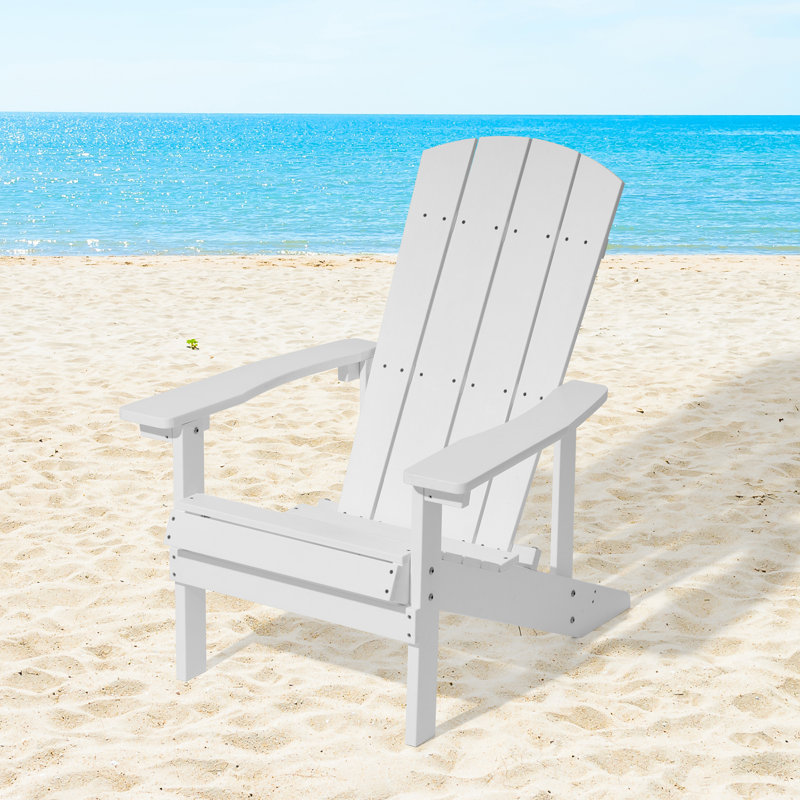 Chaise Adirondack en plastique Armenio, Blanc