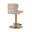 Tabouret de bar et tabouret de bar à hauteur réglable en cuir de luxe luxueux d'inspiration italienne LUXMOD (ensemble de 1)-348937406-391212070