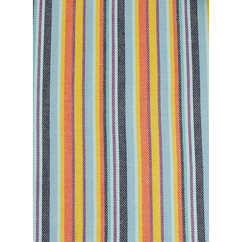 Colorful Cotton Fiesta Stripe Table Runner with Tassels
