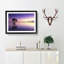 Tree Alone During a Purple Sunset in Abstract - Picture Frame Painting Print-55611270-55611263