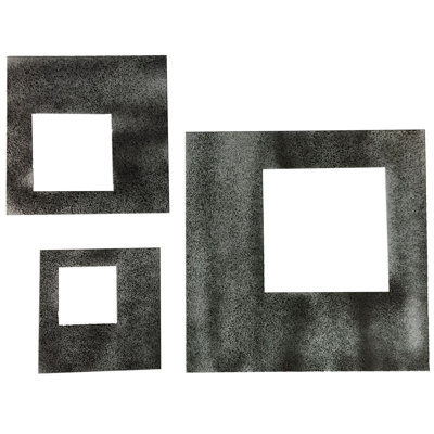 Contemporary Squares Metal Decor Set