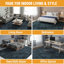 Soft Non-Slip Indoor Solid Rug, Charcoal Navy-129934456