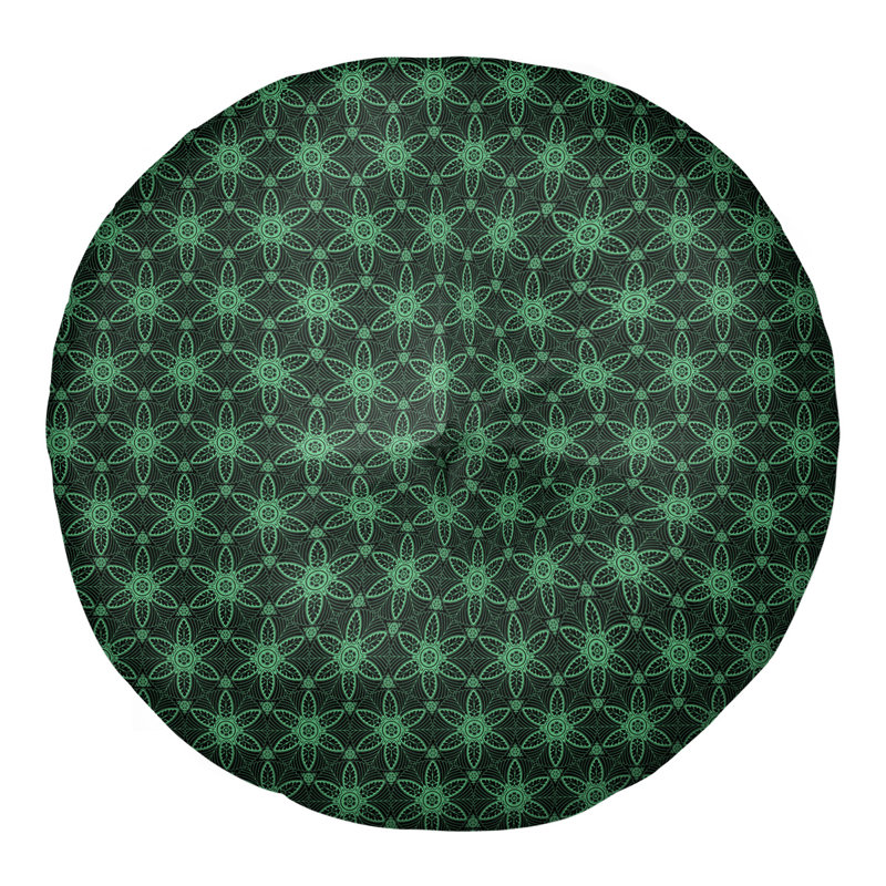 Katelyn Elizabeth Geometric Reversible Throw Pillow, 26" H x 26" W, Black/Green