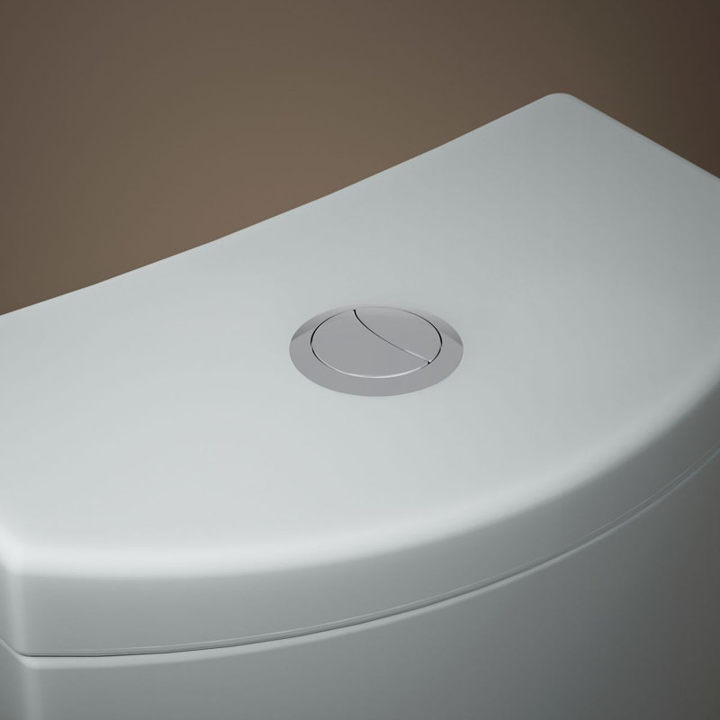 Persuade Curv Dual-Flush Toilet Tank, Ice Grey