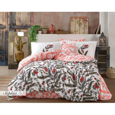 Cotton Floral Duvet Cover