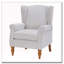 Fauteuil d'appoint à dossier haut-1358554651