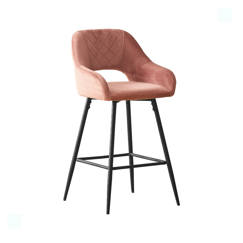 Tabouret de bar Laiza, Rose