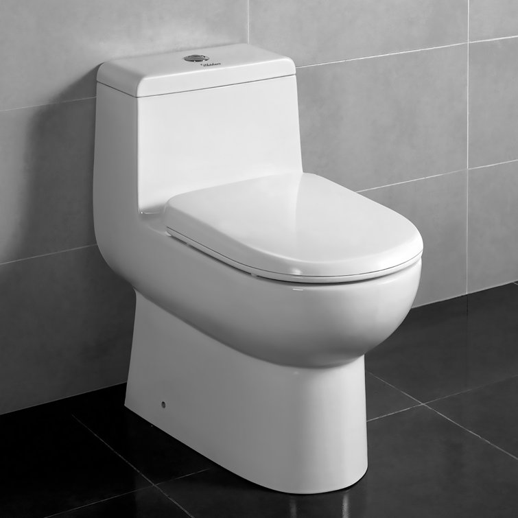Whitehaus Collection Magicflush 1.6 Gallons GPF Elongated Comfort Height Floor Mounted Kit (Seat Included)